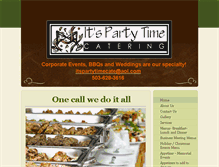 Tablet Screenshot of itspartytimecatering.net